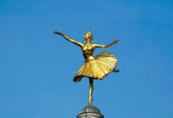 长春精美手工跳芭蕾舞的西方女人铜雕