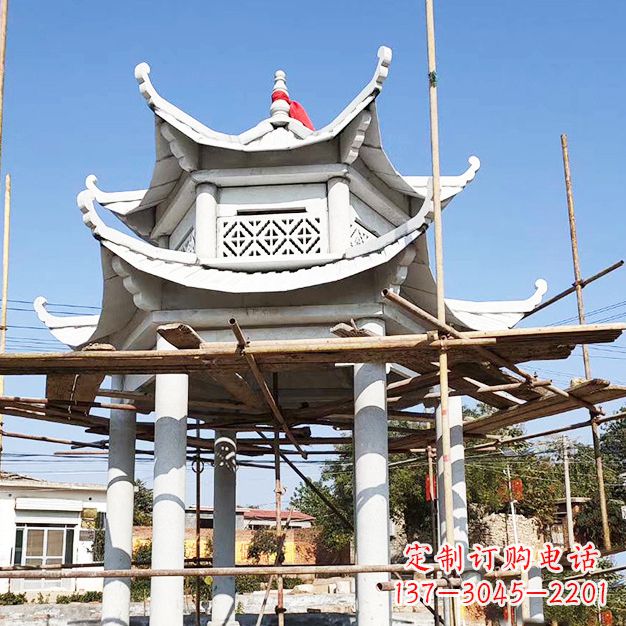 长春汉白玉大理石凉亭