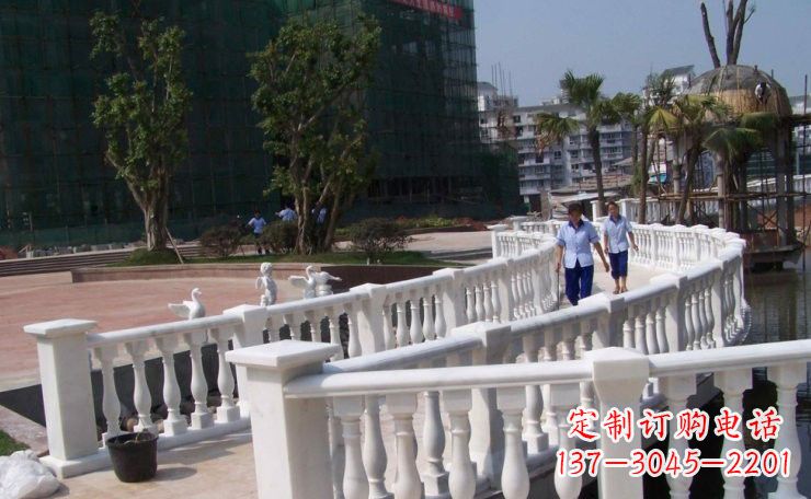 长春美轮美奂的汉白玉欧式栏杆雕塑