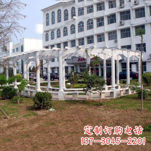 长春汉白玉雕花架,完美融合欧式石雕