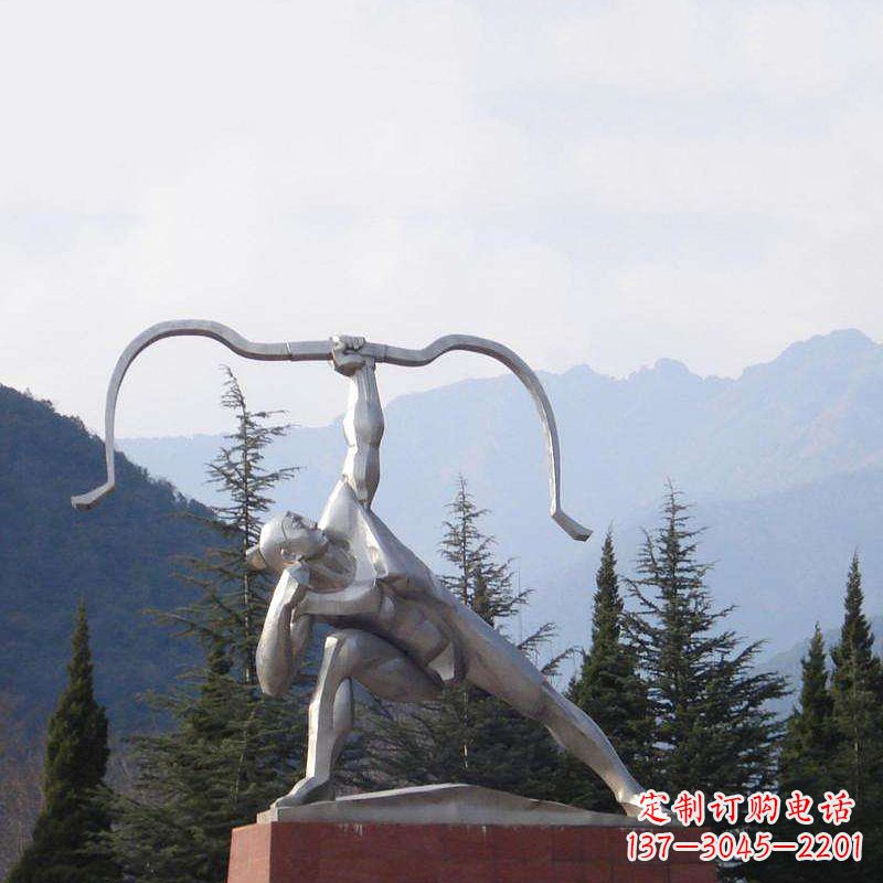 长春后羿射日不锈钢雕塑