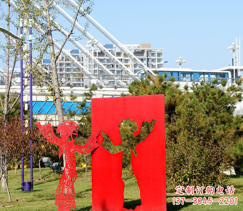 长春全新设计:不锈钢皮影戏雕塑
