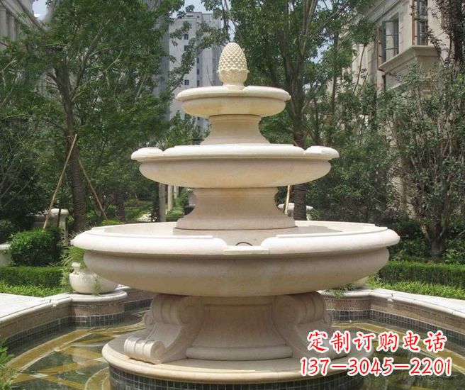 长春丰富精美的喷泉石雕