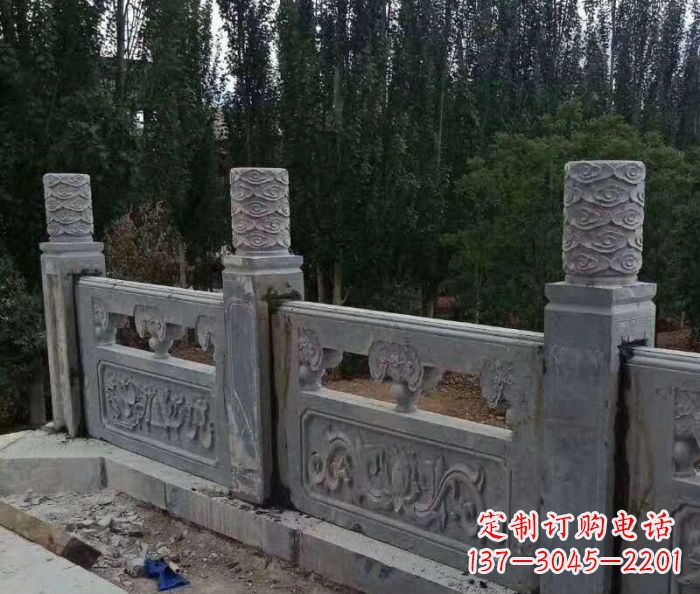 长春定制石质护城河栏板雕塑