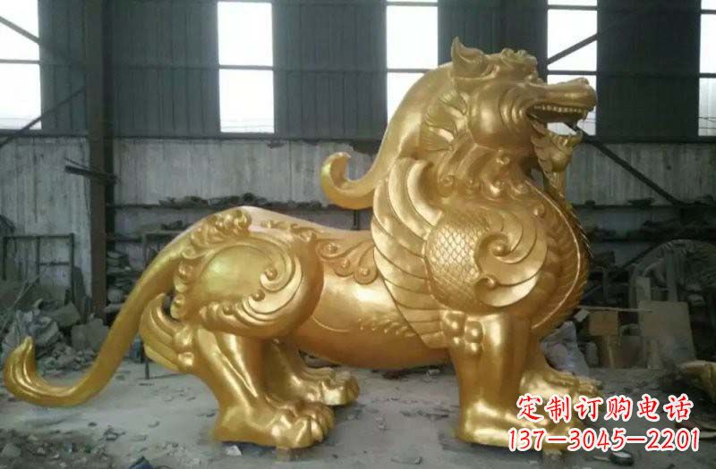 长春精致定制黄铜貔貅雕塑
