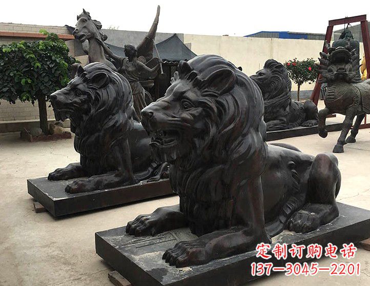 长春汇丰铸铜狮子