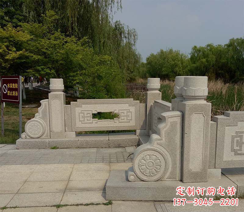 长春景区大理石栏板石雕_1