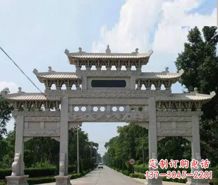 长春高品质牌坊石雕,专为客户量身定制