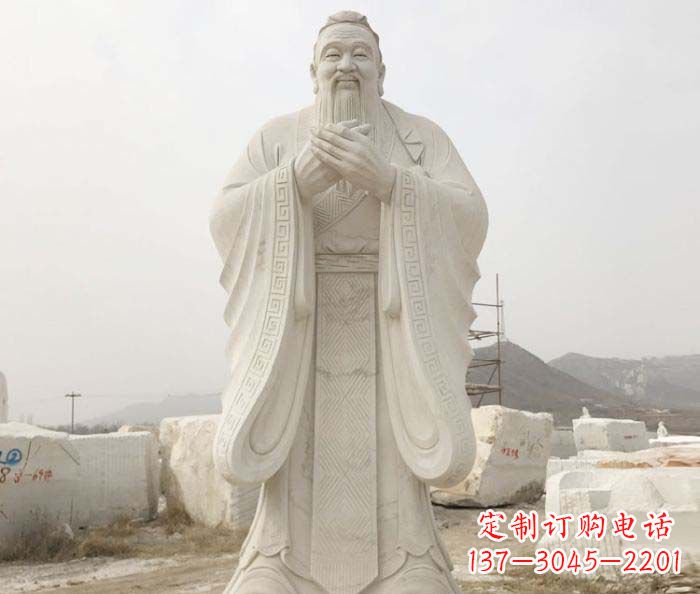 长春以孔子崇高形象设计独一无二的雕塑