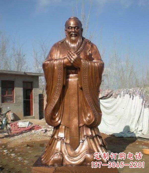 长春精致铸造——领雕塑出品的孔子铜雕
