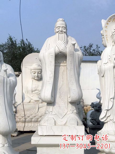 长春孔子故居的石雕