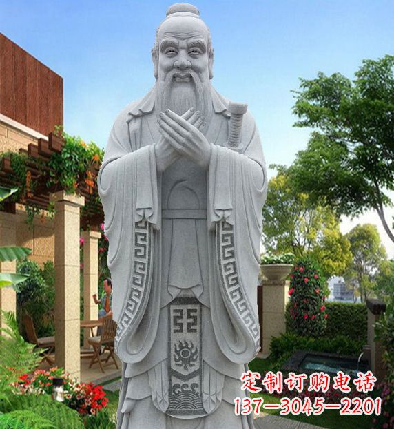 长春孔子平板铜雕刻