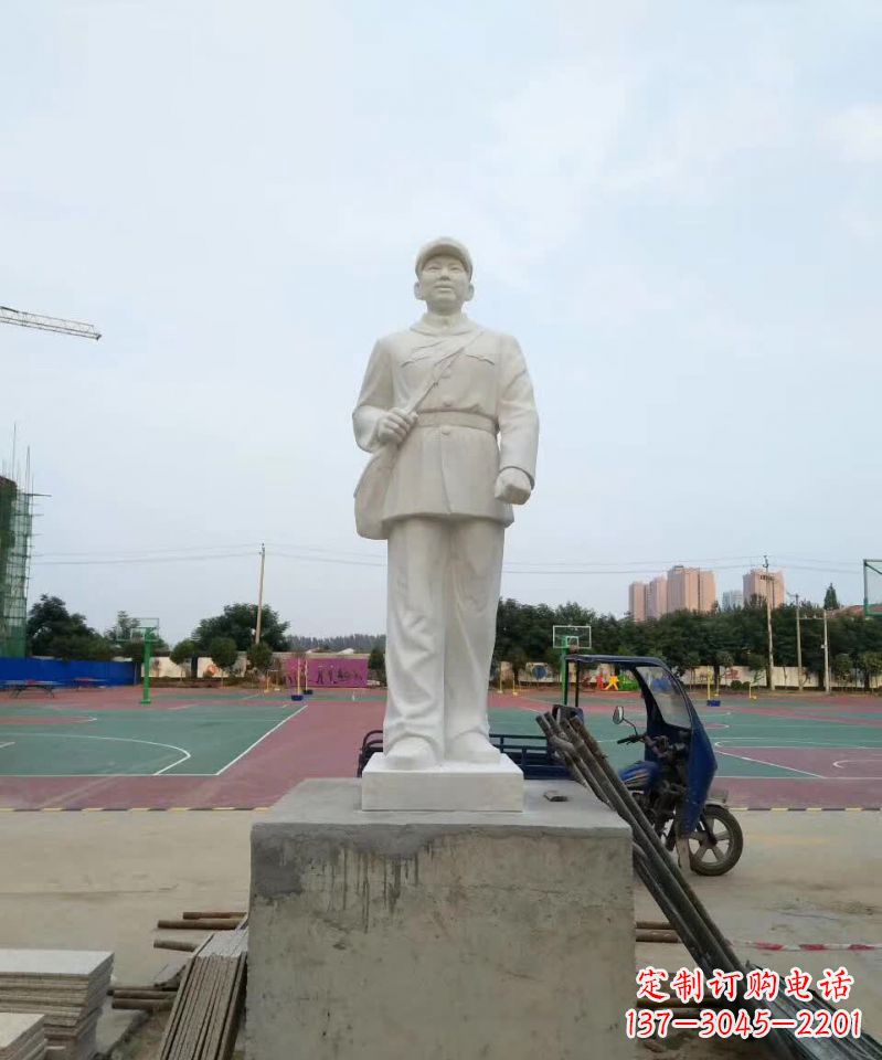 长春精美雷锋石雕,纪念伟大的民族英雄