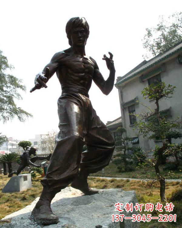 长春专业定制李小龙铜雕