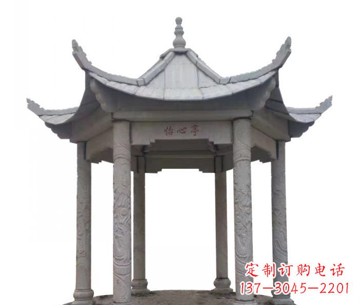 长春精美凉亭石雕–精细雕刻制作精致的艺术品
