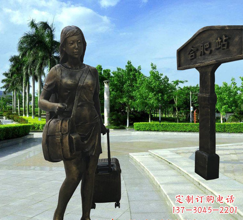 长春美女人物铜雕222
