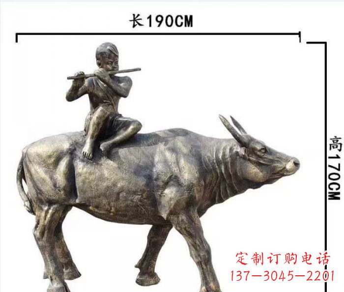 长春完美的牧童铜雕,精雕细琢,定制之选