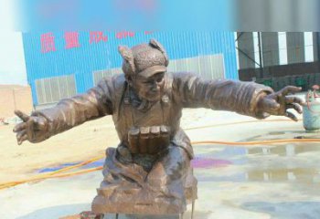 长春黄继光校园英雄铜雕：传承伟大精神