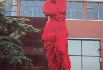 长春街边不锈钢抽象维纳斯雕塑