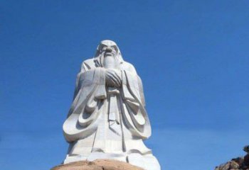 长春经典的老子雕像，手工制作的沉思之作