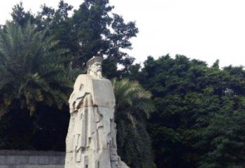 长春林则徐石雕塑，融合古典韵味与现代气息