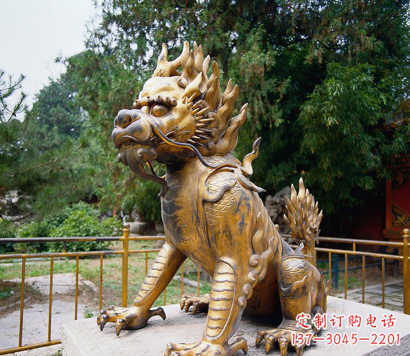 长春麒麟铸铜雕塑