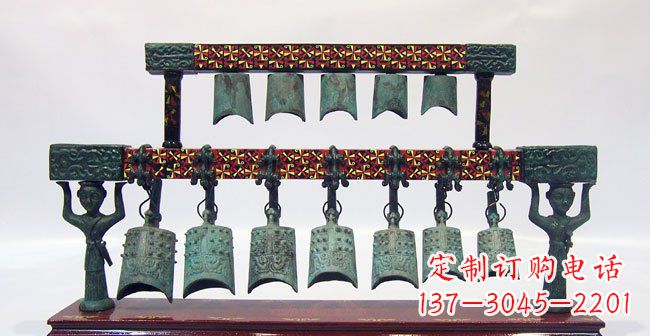 长春青铜编钟古代乐器雕塑