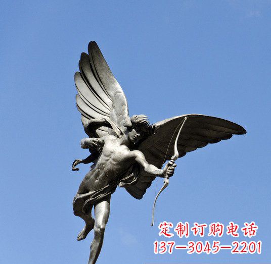 长春拥有传奇色彩的丘比特铜雕塑