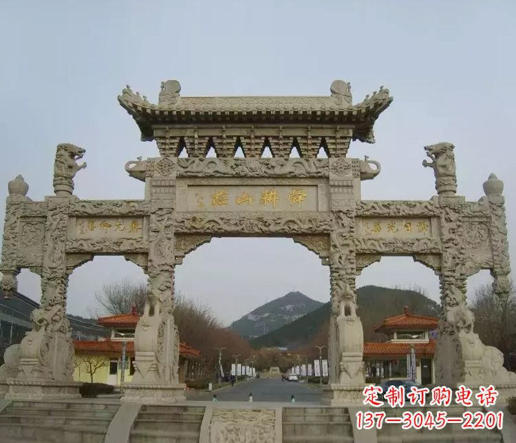 长春铭刻美好时光,中领雕塑牌坊石雕