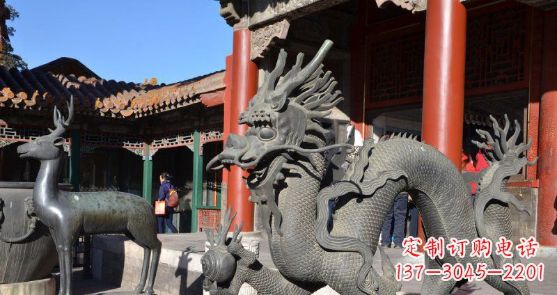 长春中领雕塑厂家的青铜神龙雕塑,以神龙作为主…