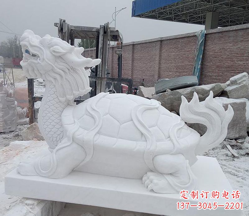 长春神兽龙龟石雕