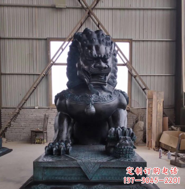 长春狮子铜雕塑