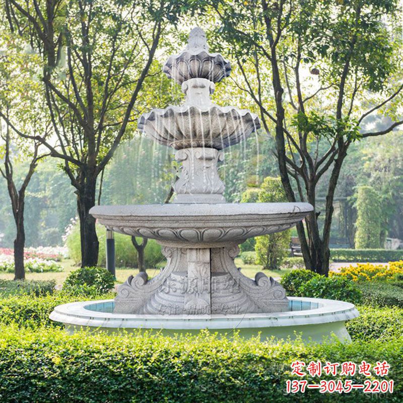长春石雕喷泉 喷水池