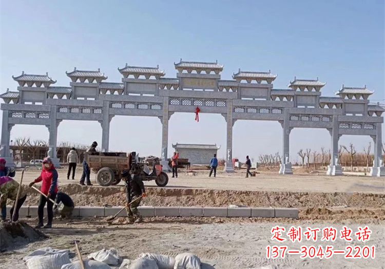 长春石牌坊九楼
