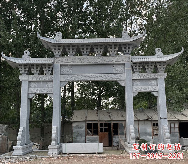 长春石牌坊石雕牌坊