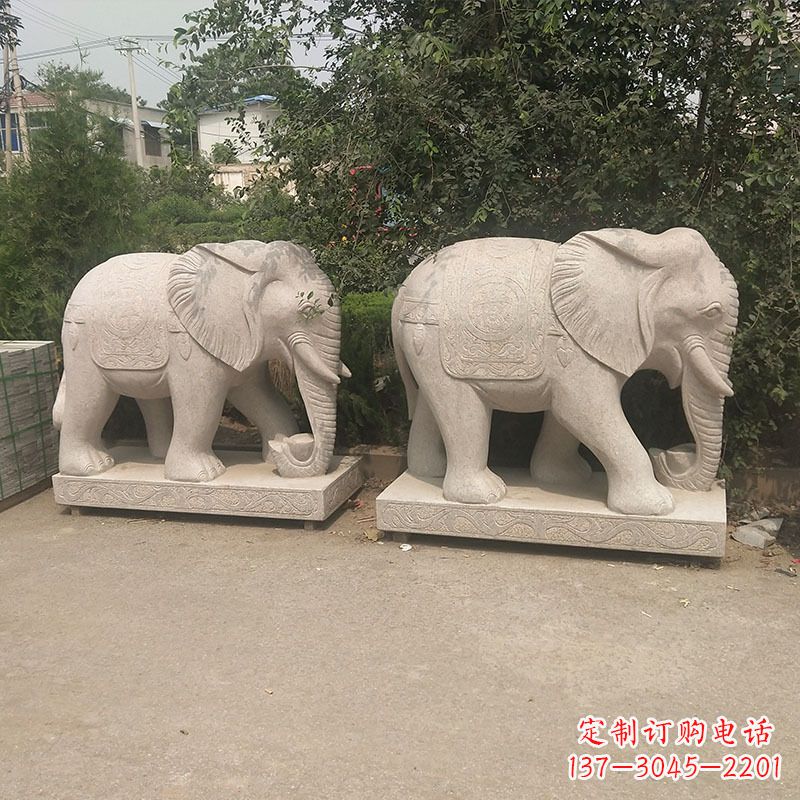长春石头大象雕塑