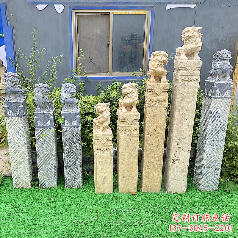 长春拴马桩狮子