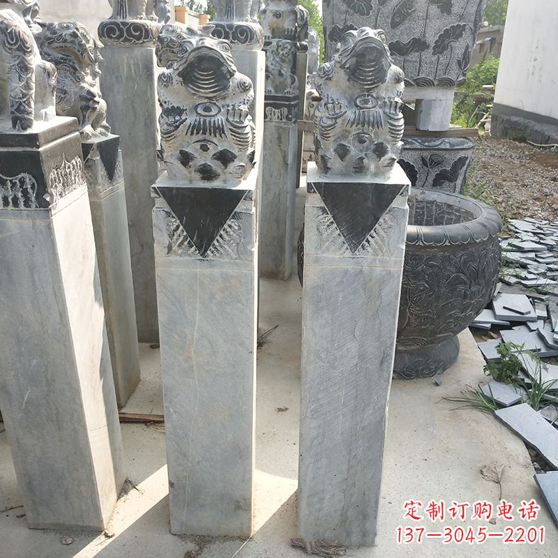 长春拴马桩石雕