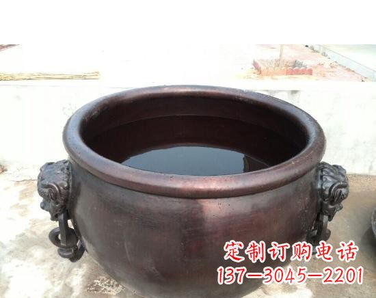 长春水缸寺庙铜雕