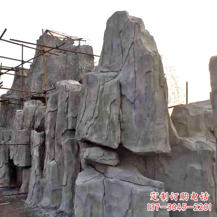 长春水泥塑石假山雕塑