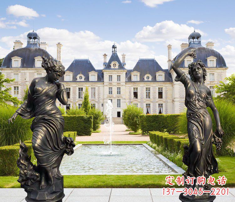 长春四季女神别墅景观铜雕塑