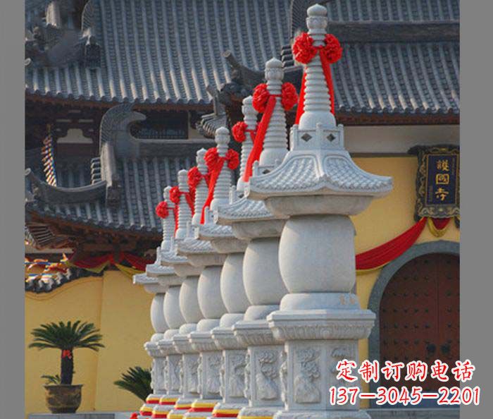 长春寺庙景观舍利塔石雕