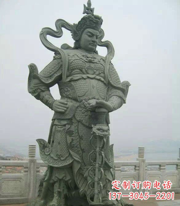 长春寺庙韦陀菩萨石雕