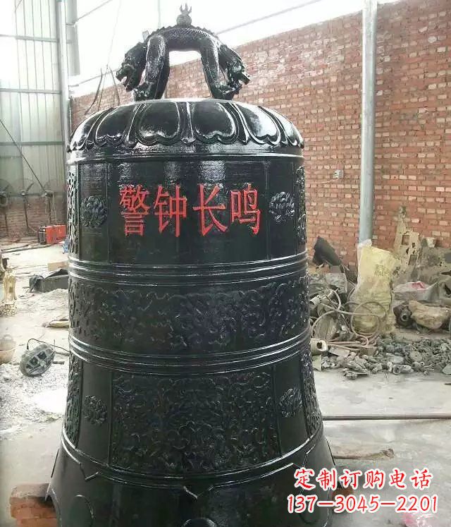 长春寺庙铸铜钟铜雕 (4)