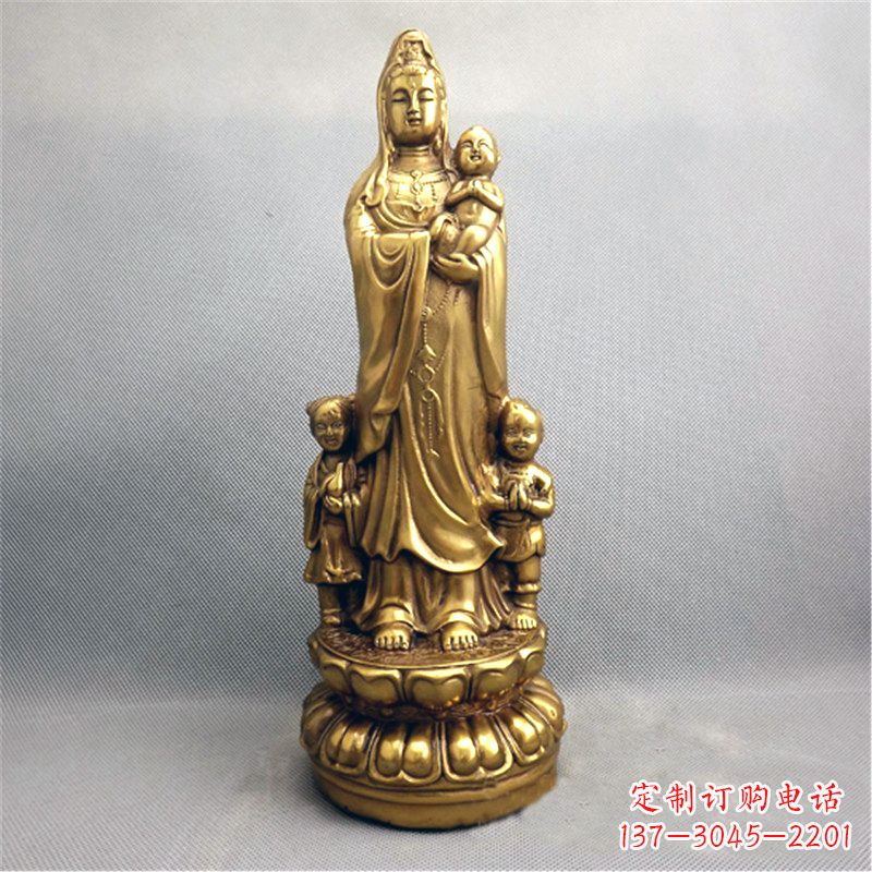 长春送子观音纯铜雕塑