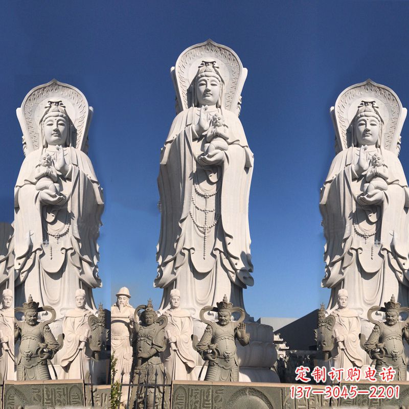 长春送子观音大型石雕塑