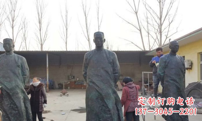 长春陶行知人物铜雕 (3)