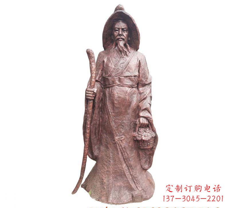 长春陶渊明铜雕像