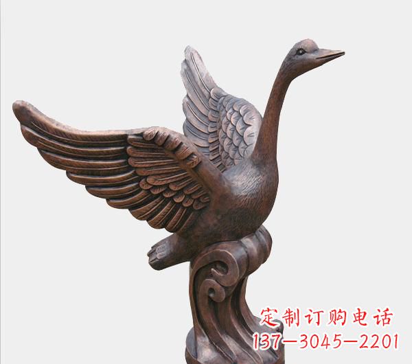 长春天鹅锻铜雕塑