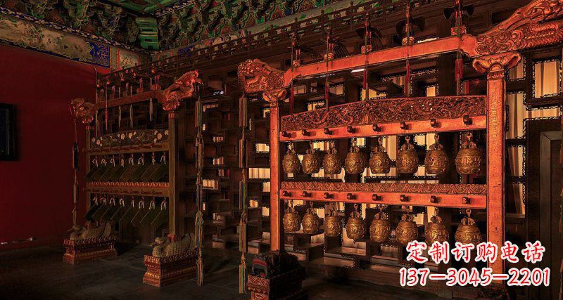 长春铜编钟古代乐器铜雕
